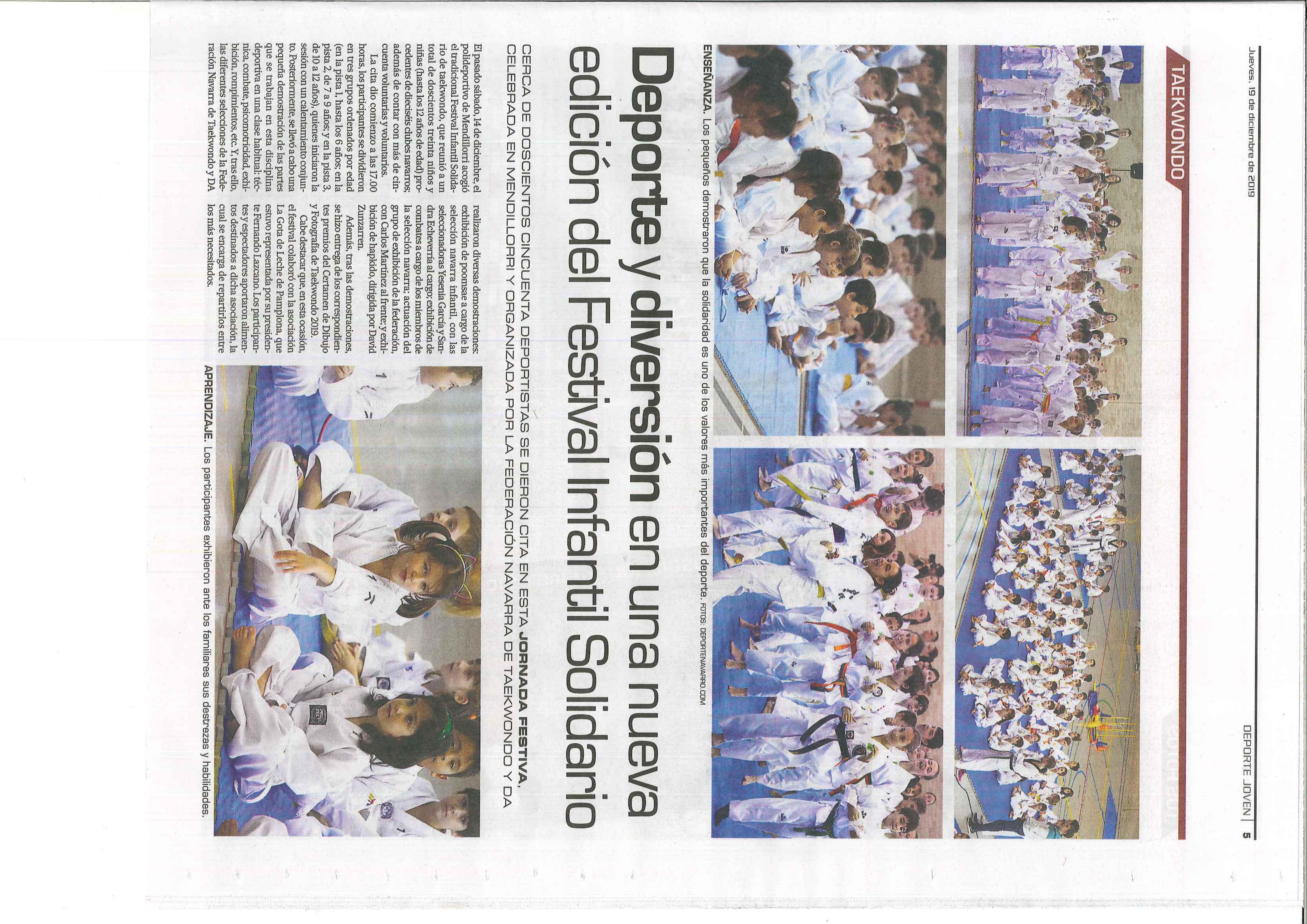 FESTIVAL INFANTIL SOLIDARIO en PRENSA